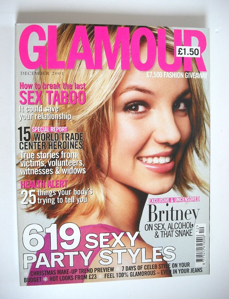 Glamour magazine - Britney Spears cover (December 2001)