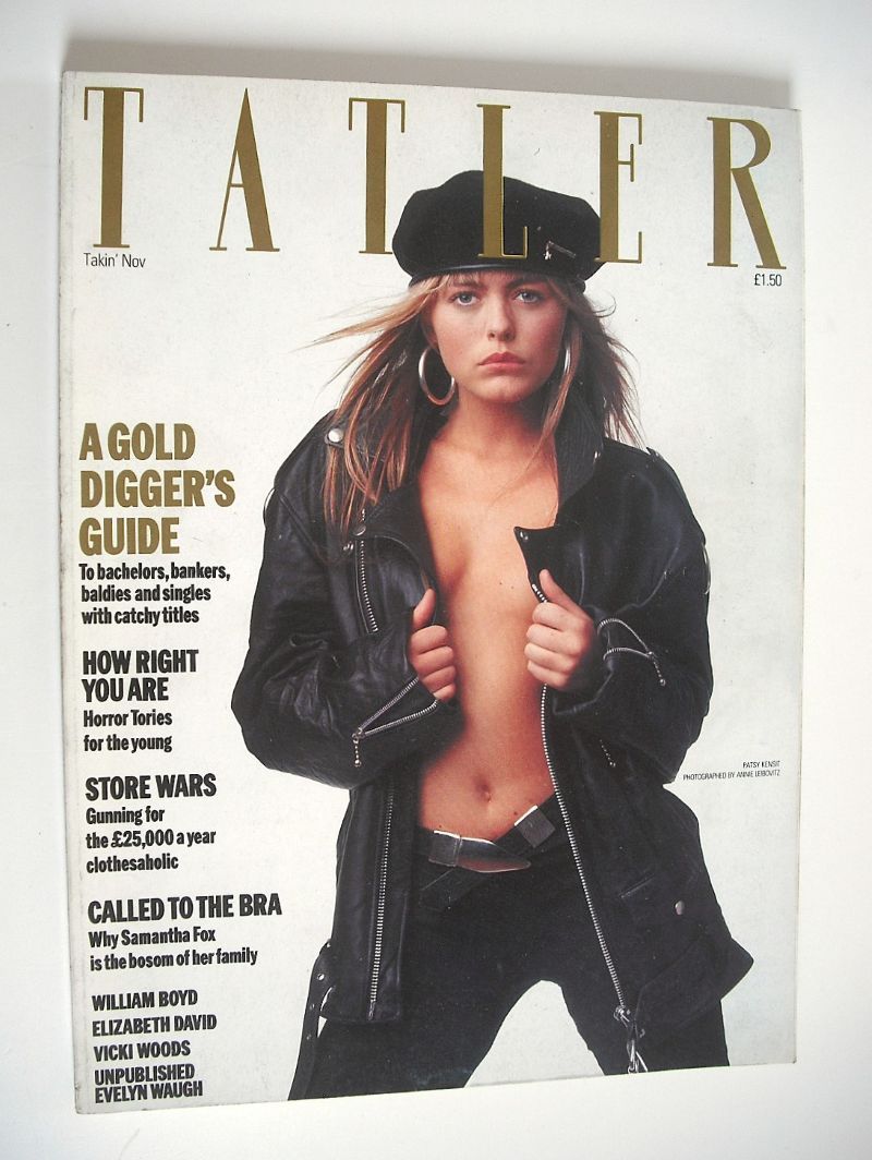Tatler magazine - November 1985 - Patsy Kensit cover
