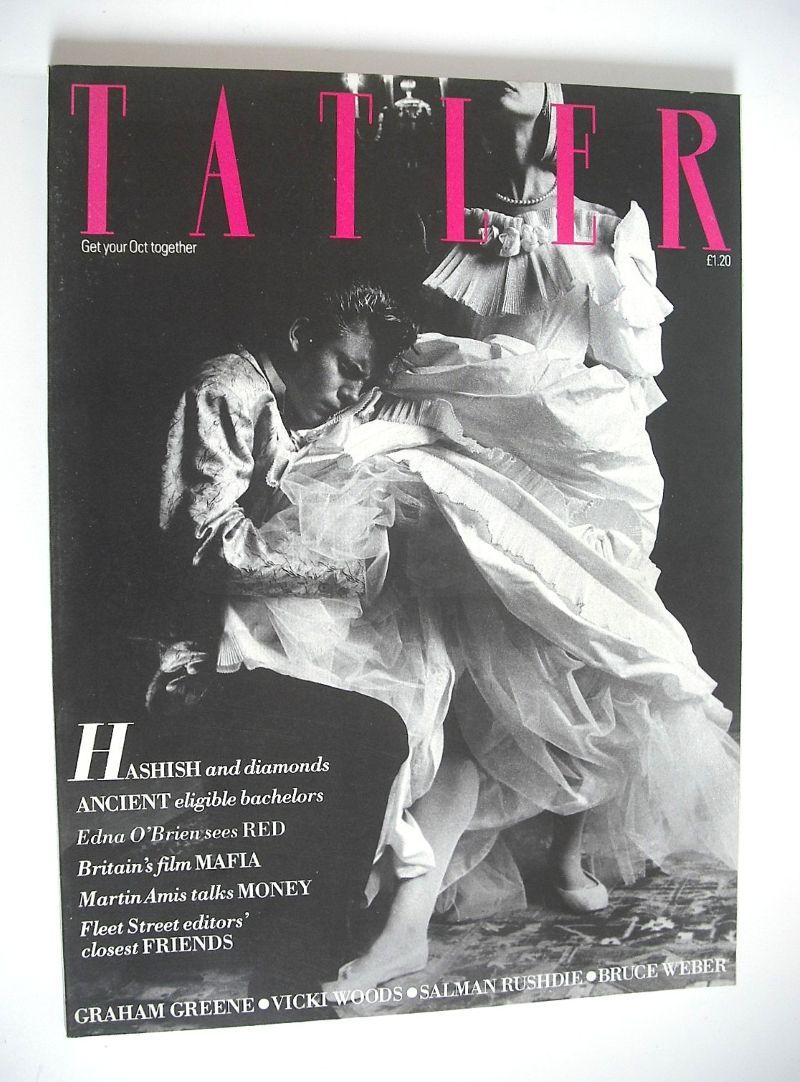 Tatler magazine - October 1984 - James Mossbacher and Victoria Ewen cover