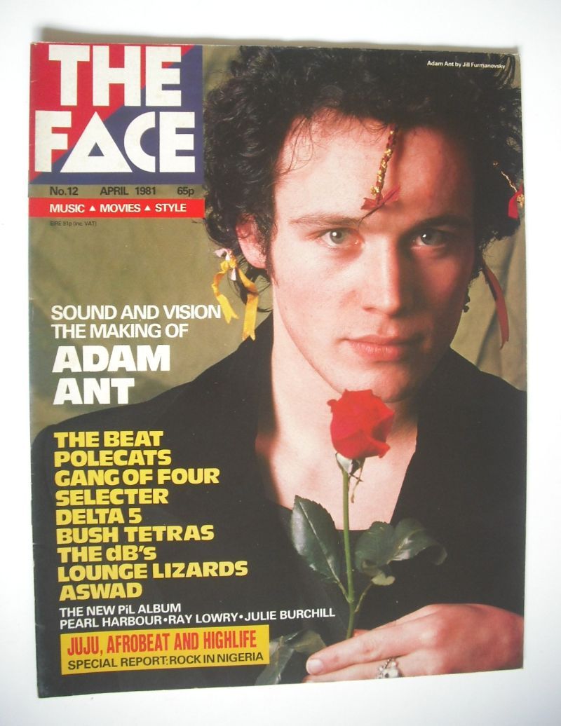 The Face magazine - Adam Ant cover (April 1981 - Issue 12)