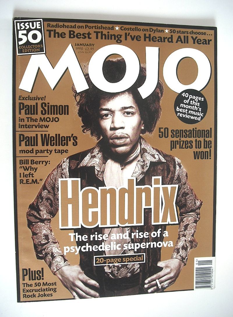 MOJO magazine - Jimi Hendrix cover (January 1998 - Issue 50)