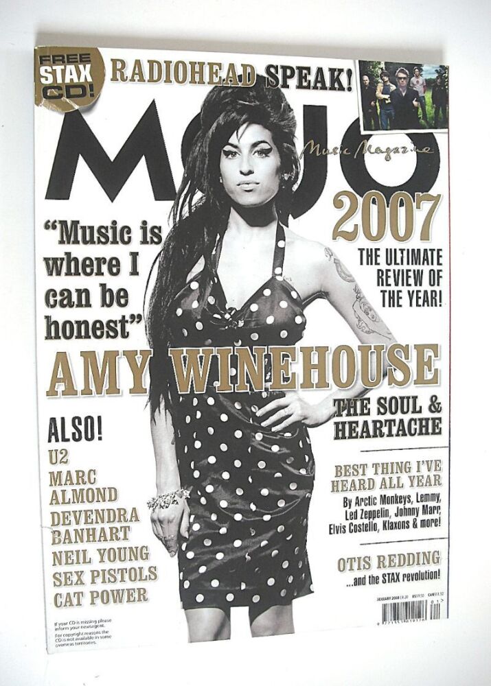 MOJO magazine - Amy Winehouse cover (January 2008 - Issue 170)