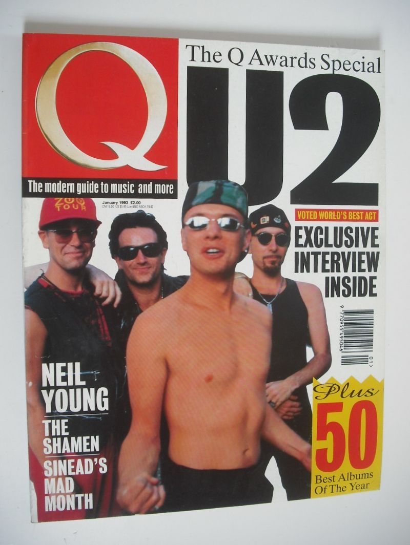 Q magazine - U2 cover (January 1993)