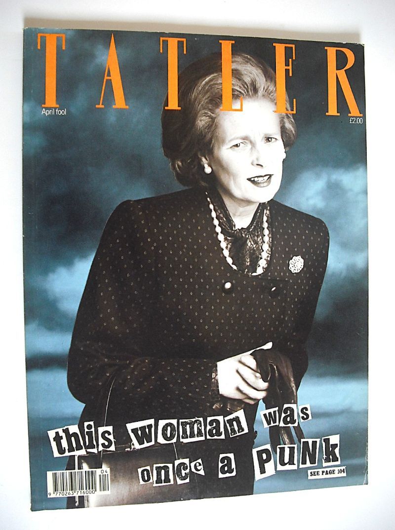Tatler magazine - April 1989 - Vivienne Westwood cover