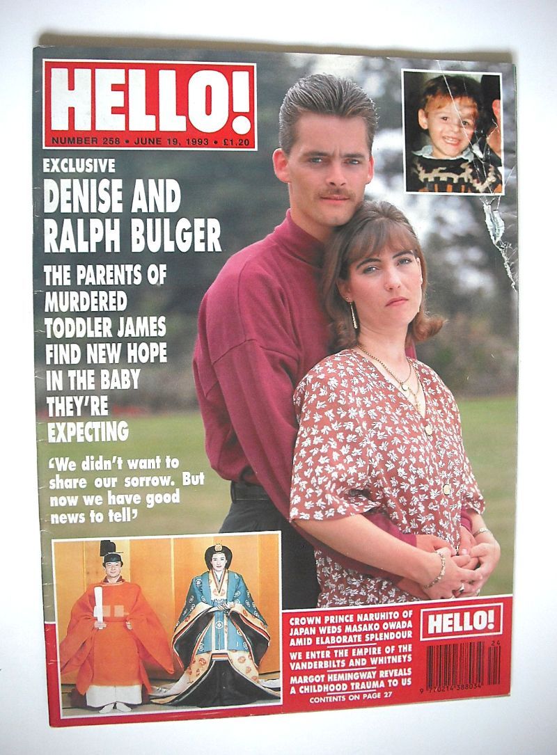 <!--1993-06-19-->Hello! magazine - Denise Bulger and Ralph Bulger cover (19