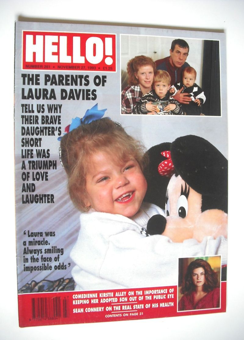 <!--1993-11-27-->Hello! magazine - Laura Davies cover (27 November 1993 - I