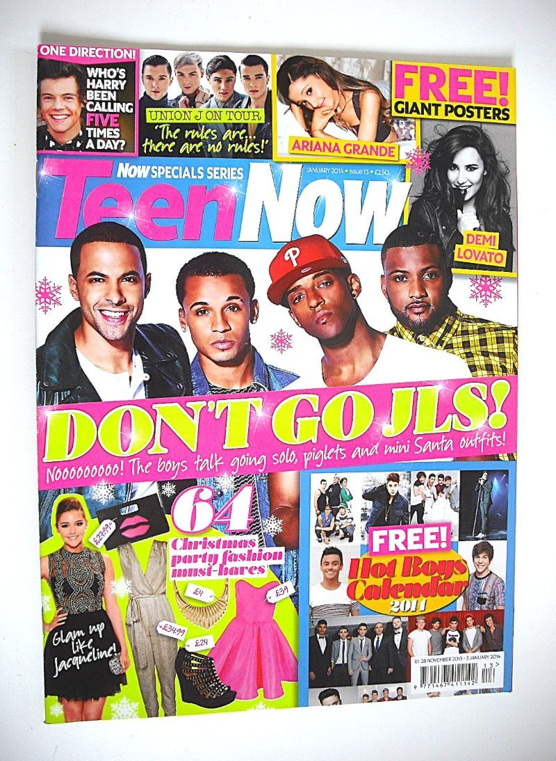 Teen Now magazine - JLS cover (28 November 2013 - 3 January 2014)