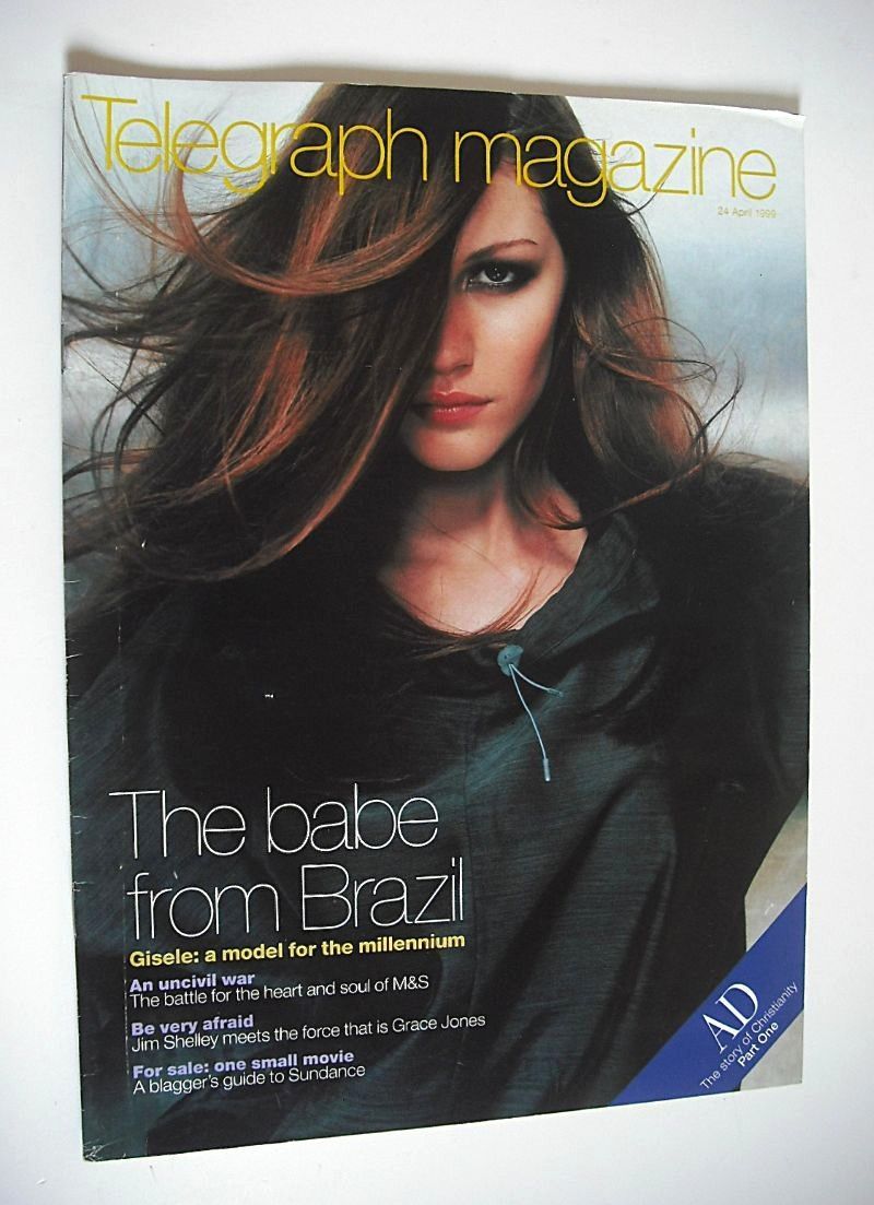 <!--1999-04-24-->Telegraph magazine - Gisele Bundchen cover (24 April 1999)