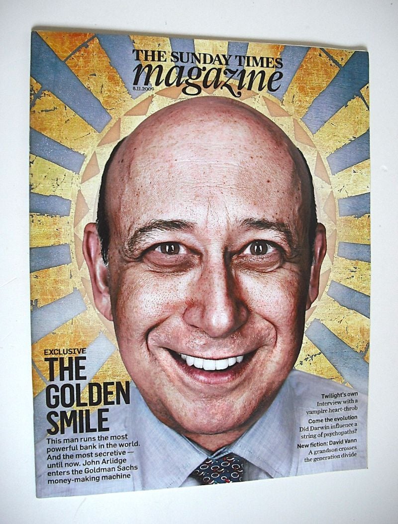 <!--2009-11-08-->The Sunday Times magazine - Lloyd Blankfein cover (8 Novem