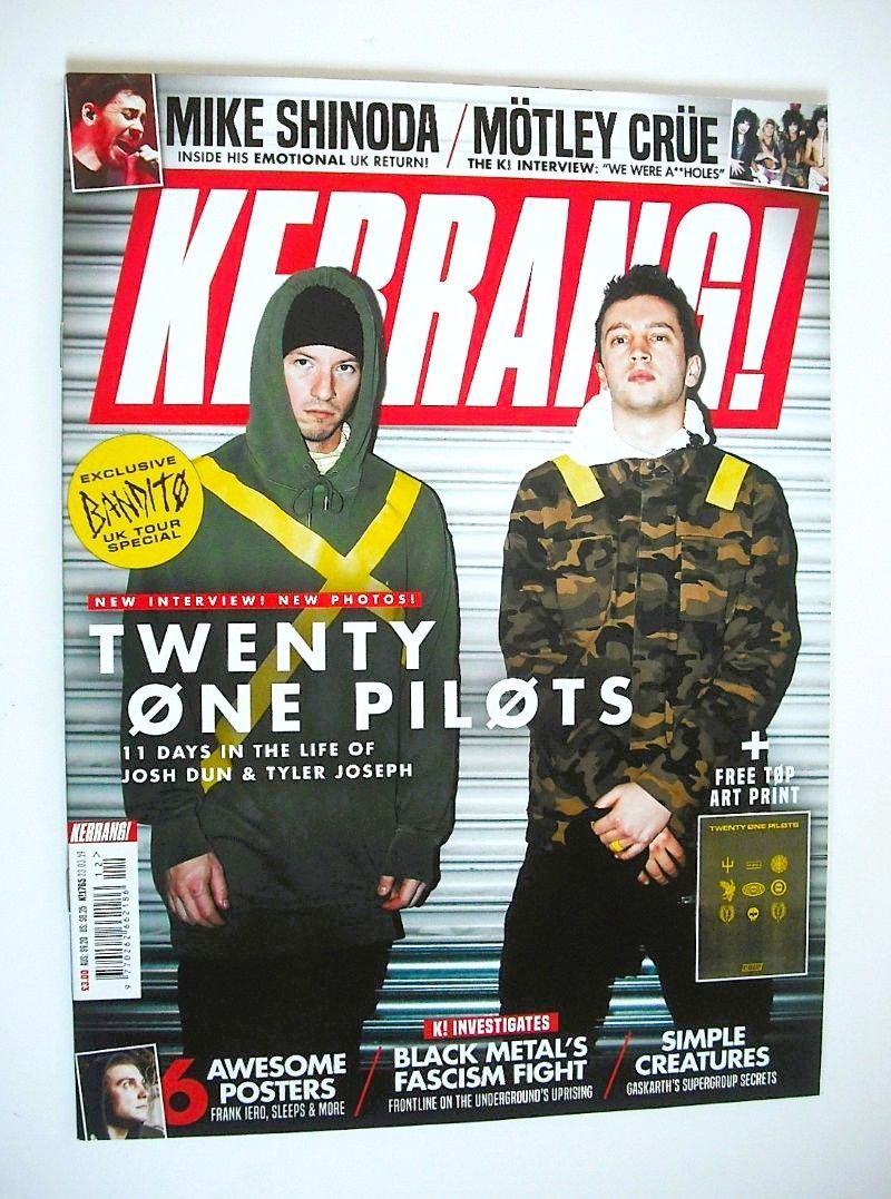 Kerrang magazine - Twenty One Pilots cover (23 March 2019 - Issue 1765)