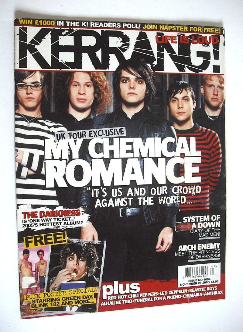 <!--2005-11-26-->Kerrang magazine - My Chemical Romance cover (26 November 