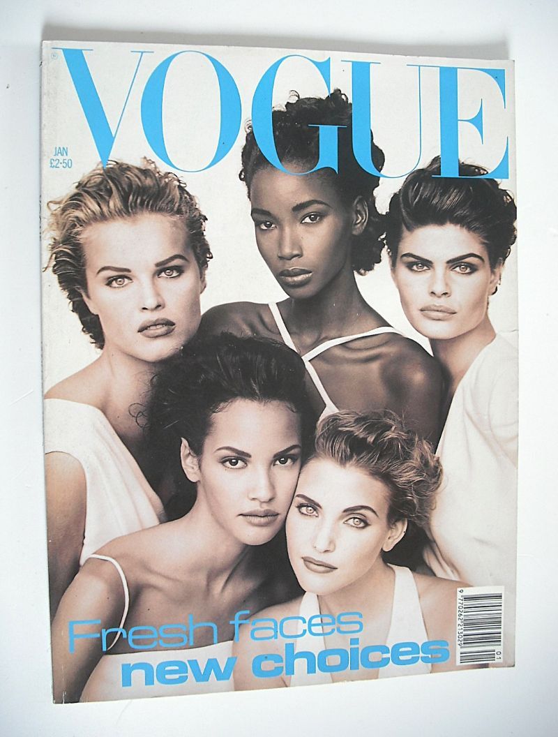 British Vogue magazine - January 1992