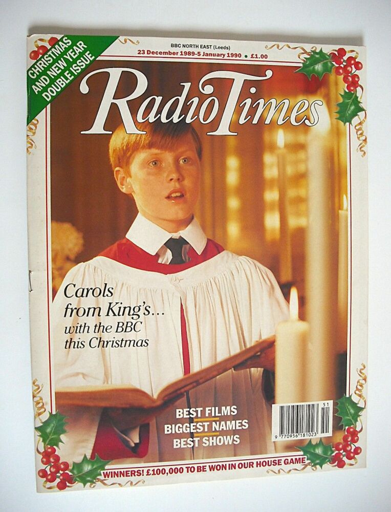 <!--1989-12-23-->Radio Times magazine - Choirboy Christmas Issue (23 Decemb