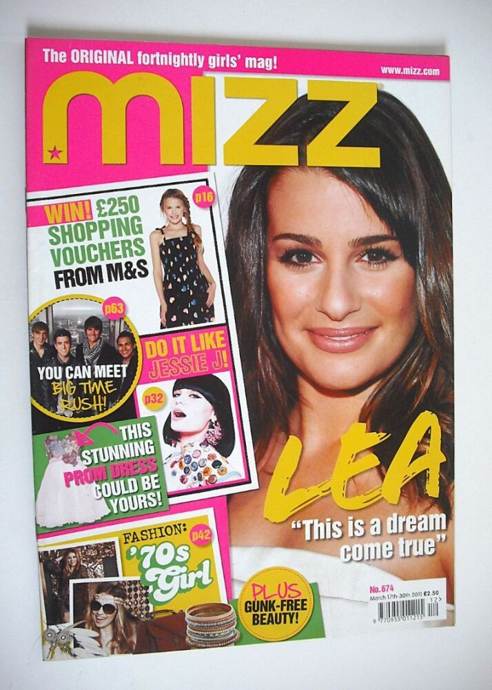 MIZZ magazine - Lea Michele cover (17-30 March 2011)
