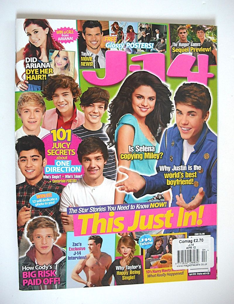 J-14 magazine - Star Stories cover (April 2012)