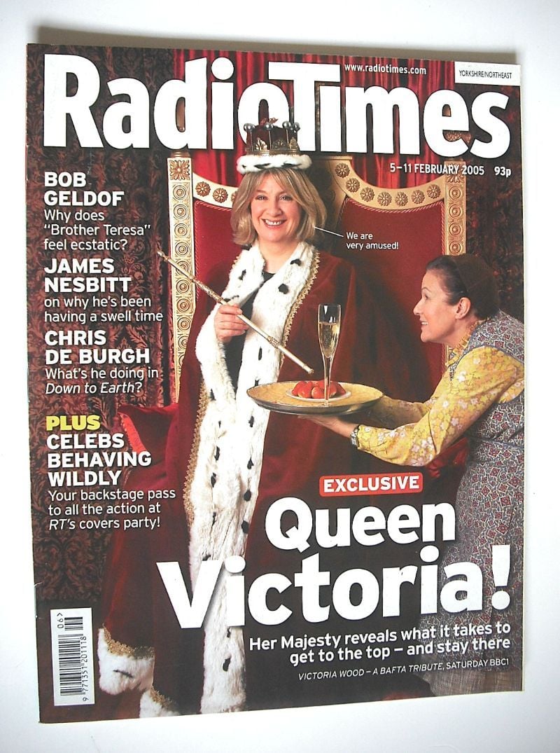 Radio Times magazine - Victoria Wood cover (5-11 February 2005)