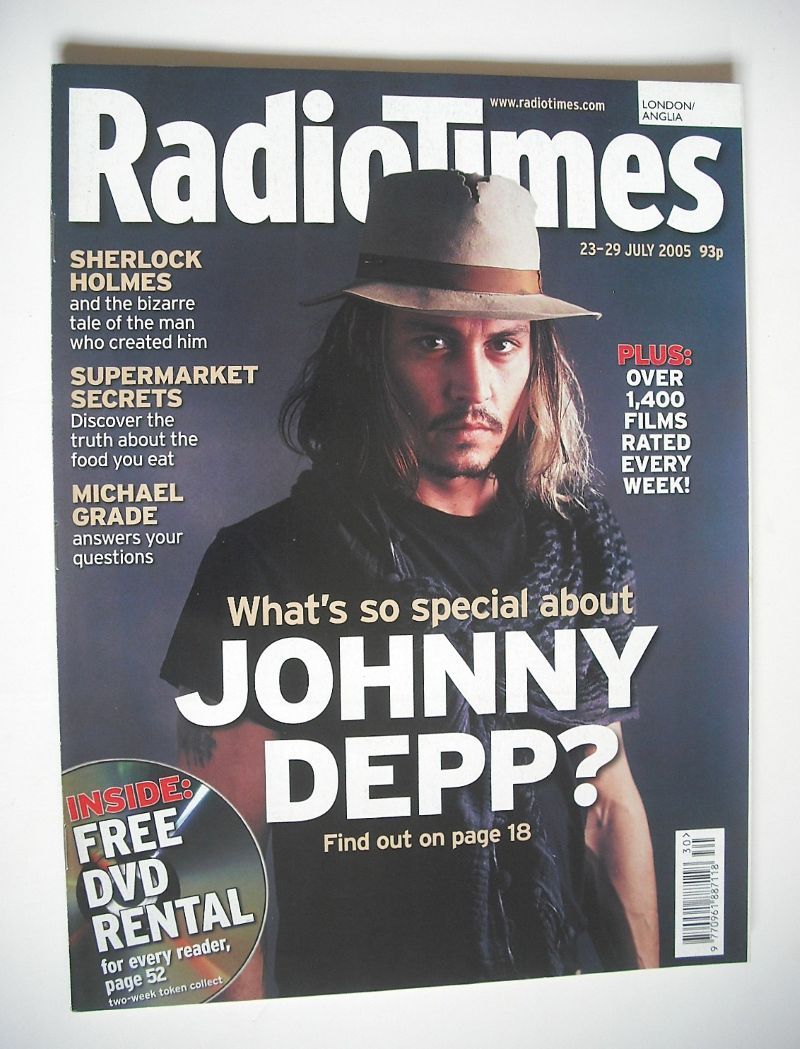 Radio Times magazine - Johnny Depp cover (23-29 July 2005)