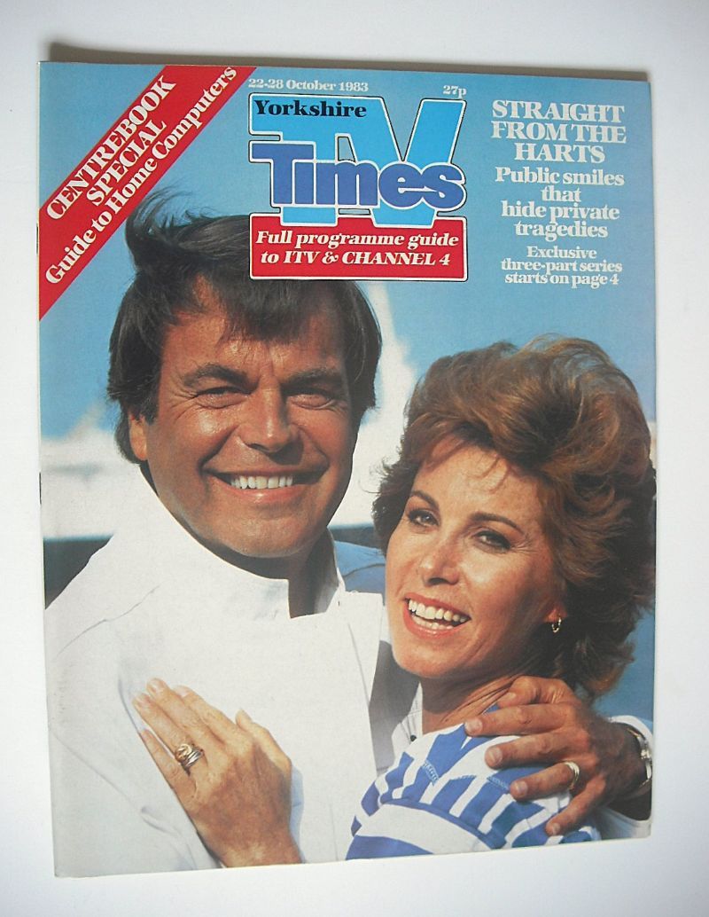 <!--1983-10-28-->TV Times magazine - Robert Wagner and Stefanie Powers cove
