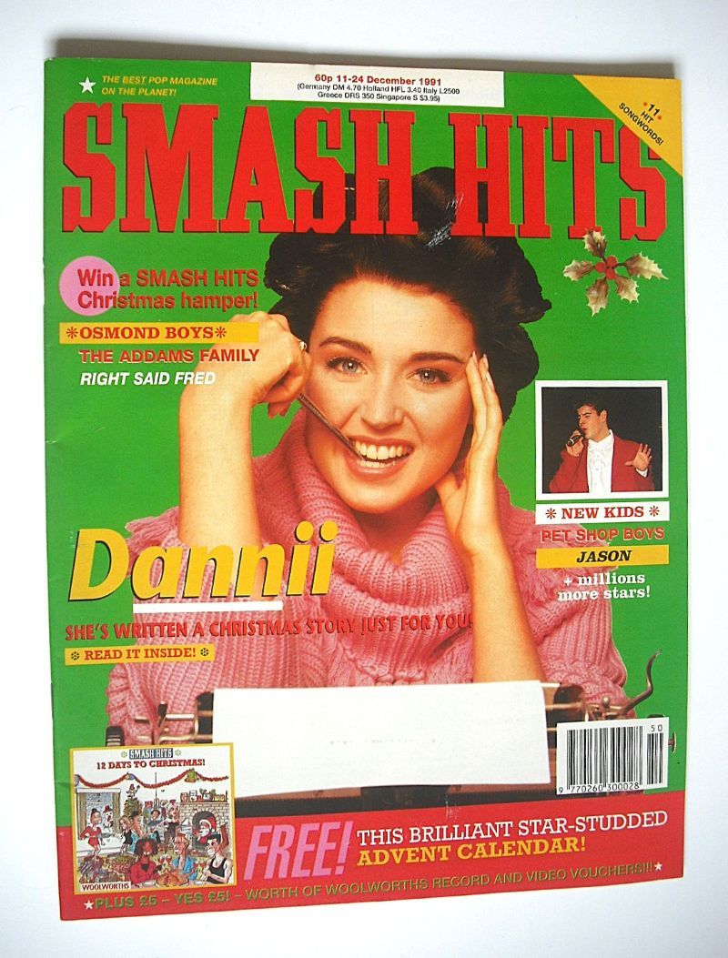 Smash Hits magazine - Dannii Minogue cover (11-24 December 1991)