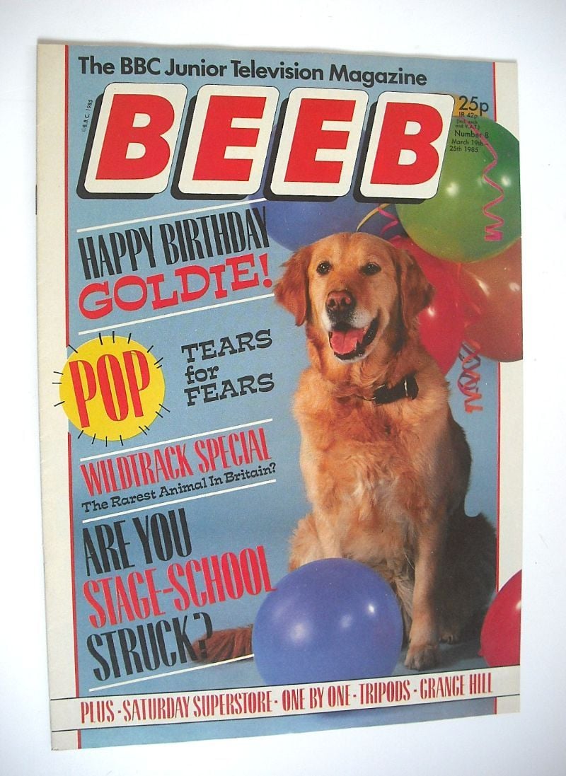 BEEB magazine - Goldie cover (19-25 March 1985, Issue 8)