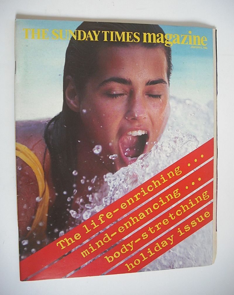 The Sunday Times magazine - The Holiday Issue cover (5 January 1986)