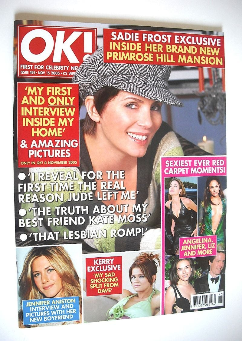 <!--2005-11-15-->OK! magazine - Sadie Frost cover (15 November 2005 - Issue