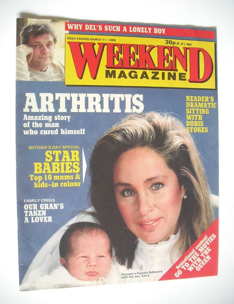 <!--1986-03-11-->Weekend magazine - Pamela Bellwood cover (11 March 1986)