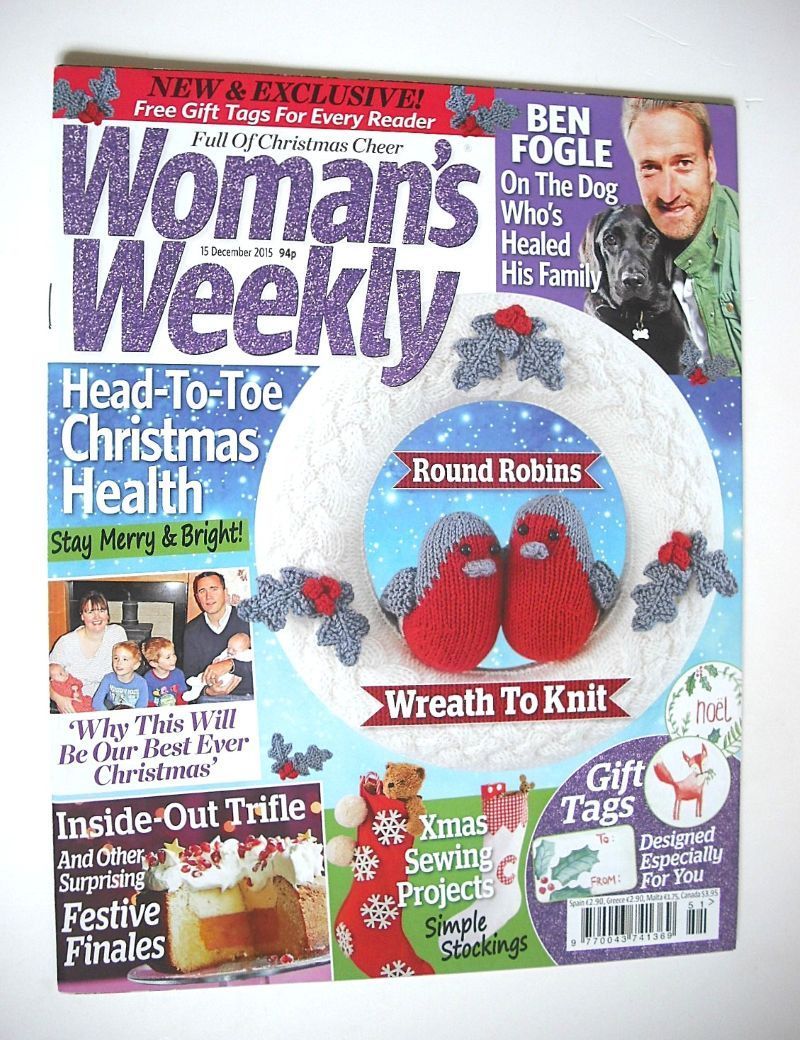 <!--2015-12-15-->Woman's Weekly magazine (15 December 2015)