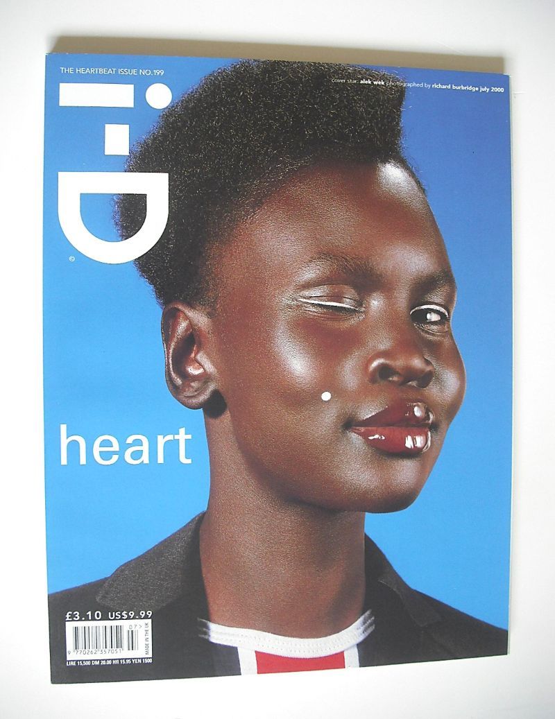 i-D magazine - Alek Wek cover (July 2000)