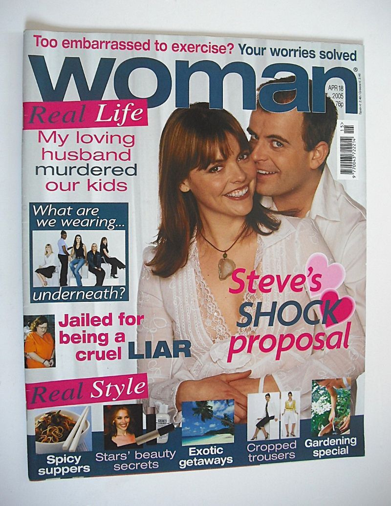 <!--2005-04-18-->Woman magazine - Kate Ford & Simon Gregson cover (18 April