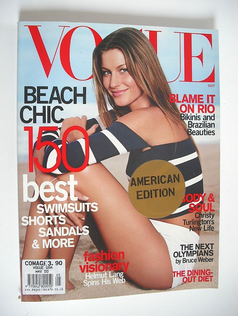 US Vogue magazine - May 2000 - Gisele Bundchen cover