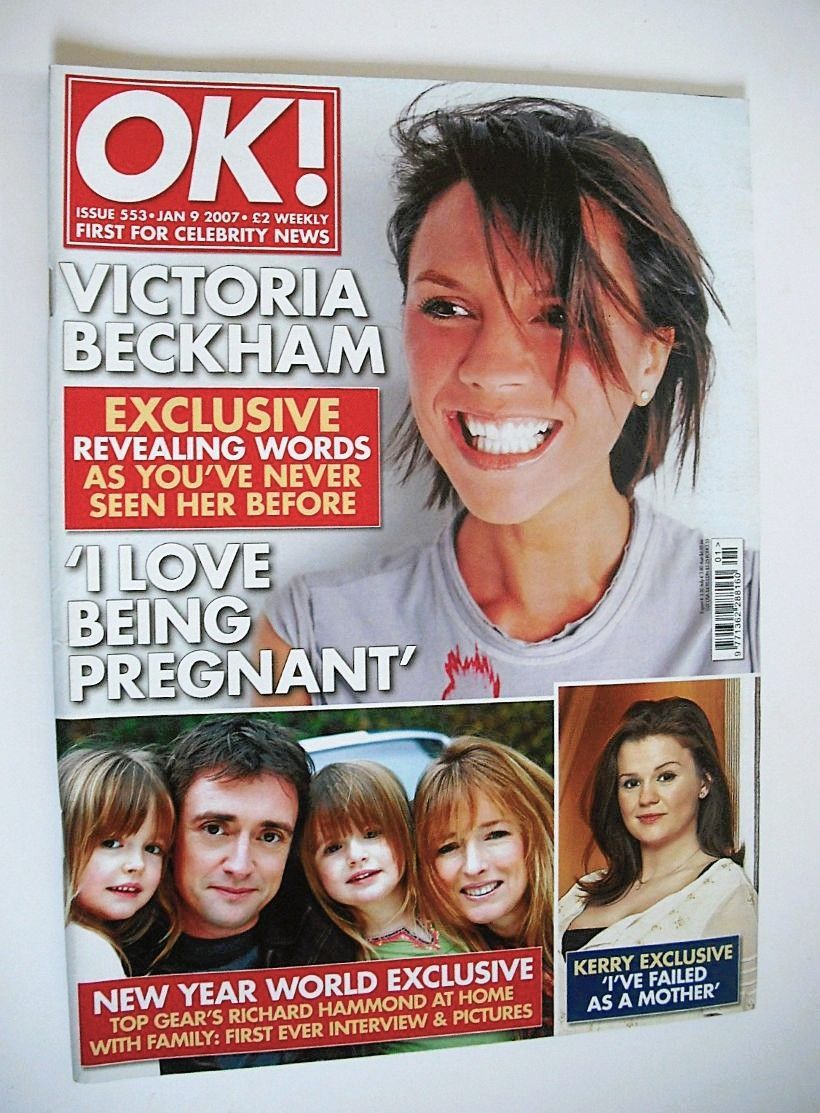 <!--2007-01-09-->OK! magazine - Victoria Beckham cover (9 January 2007 - Is