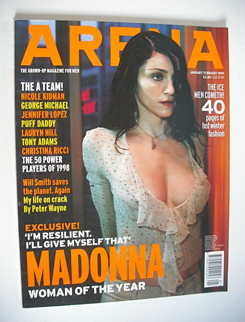 <!--1999-01-->Arena magazine - January/February 1999 - Madonna cover