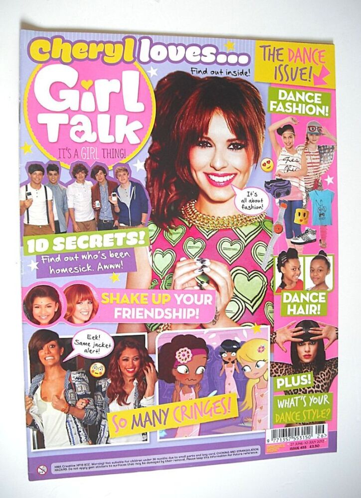 Girl Talk magazine - Cheryl Cole cover (27 June - 10 July 2012)