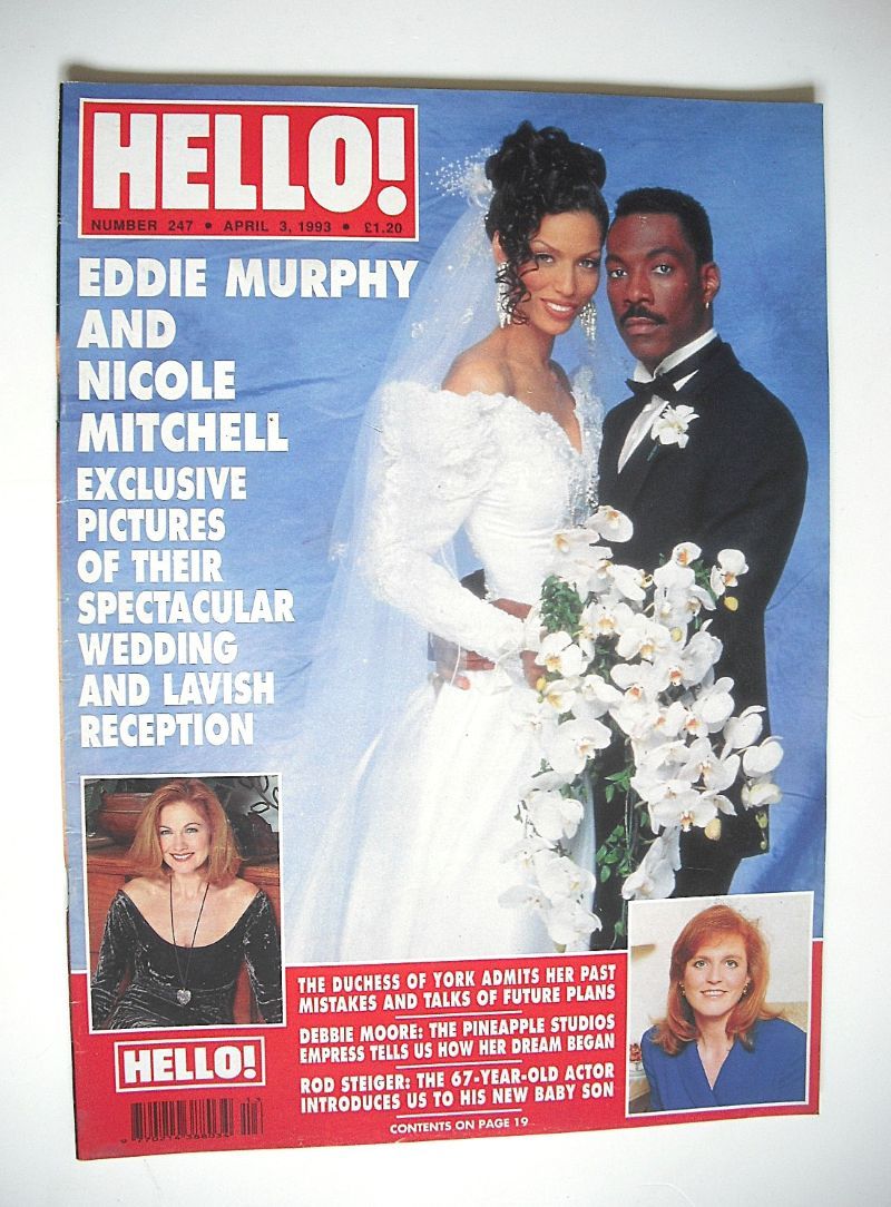 <!--1993-04-03-->Hello! magazine - Eddie Murphy and Nicole Mitchell wedding