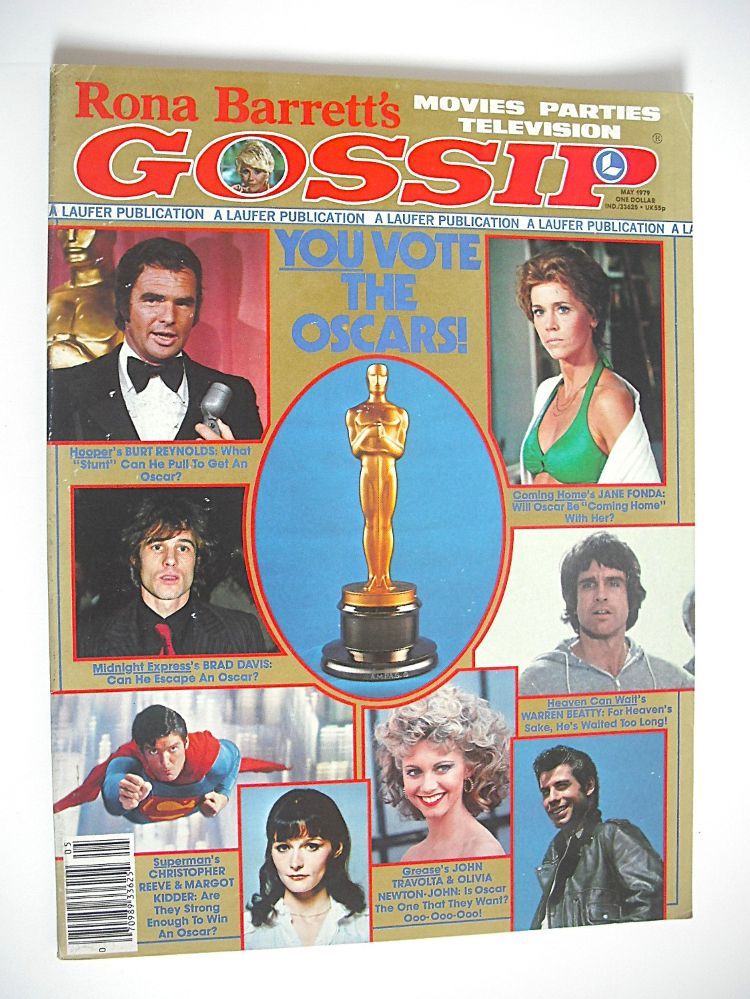 Rona Barrett's Gossip magazine - The Oscars cover (May 1979)