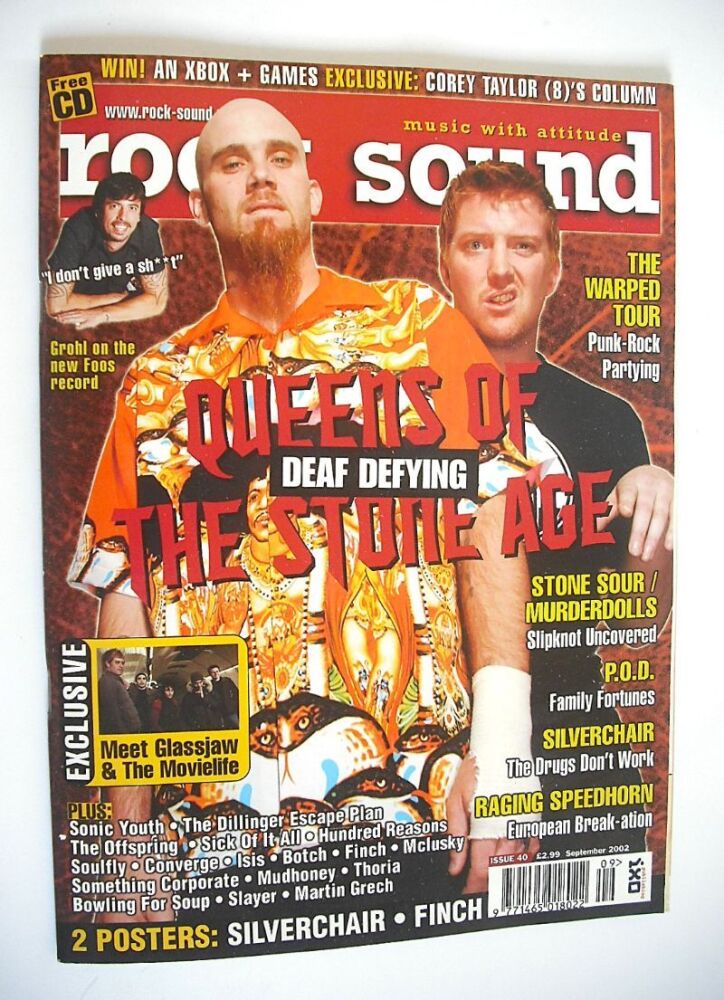 Rock Sound magazine - Queens Of The Stone Age cover (September 2002)