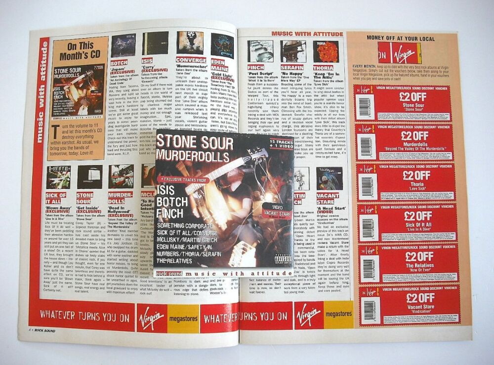 Rock Sound magazine - Queens Of The Stone Age cover (September 2002)