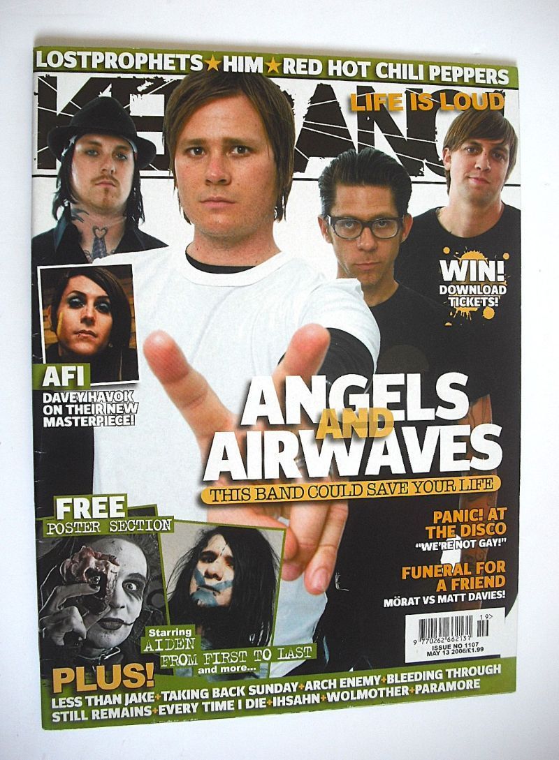 <!--2006-05-13-->Kerrang magazine - Angels and Airwaves cover (13 May 2006 