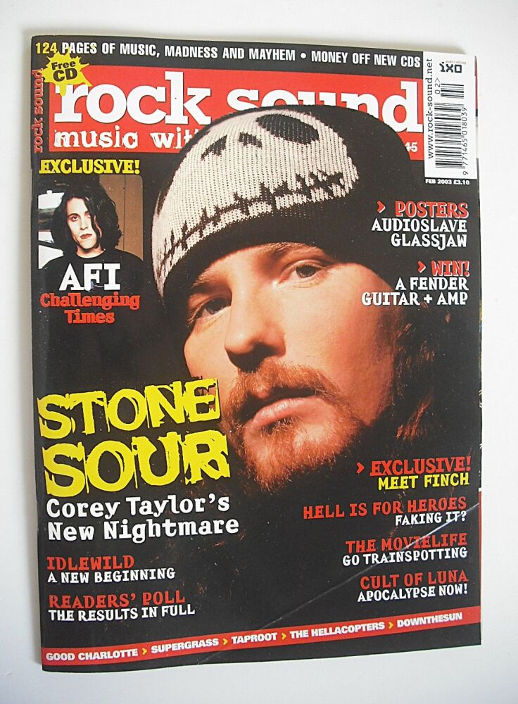 Rock Sound magazine - Corey Taylor cover (February 2003)