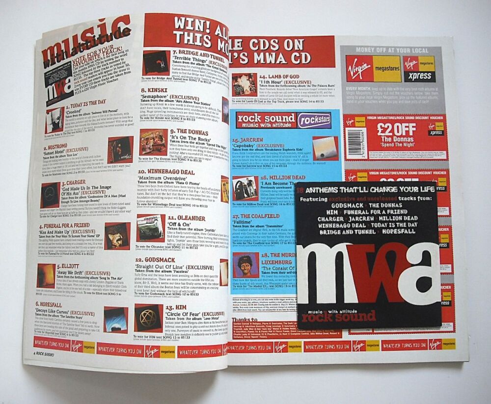 Rock Sound magazine - Marilyn Manson cover (May 2003)