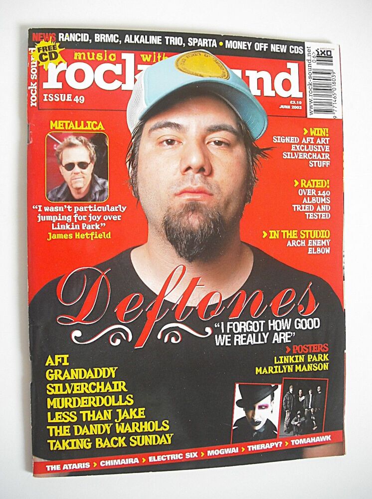 Rock Sound magazine - Chino Moreno cover (June 2003)