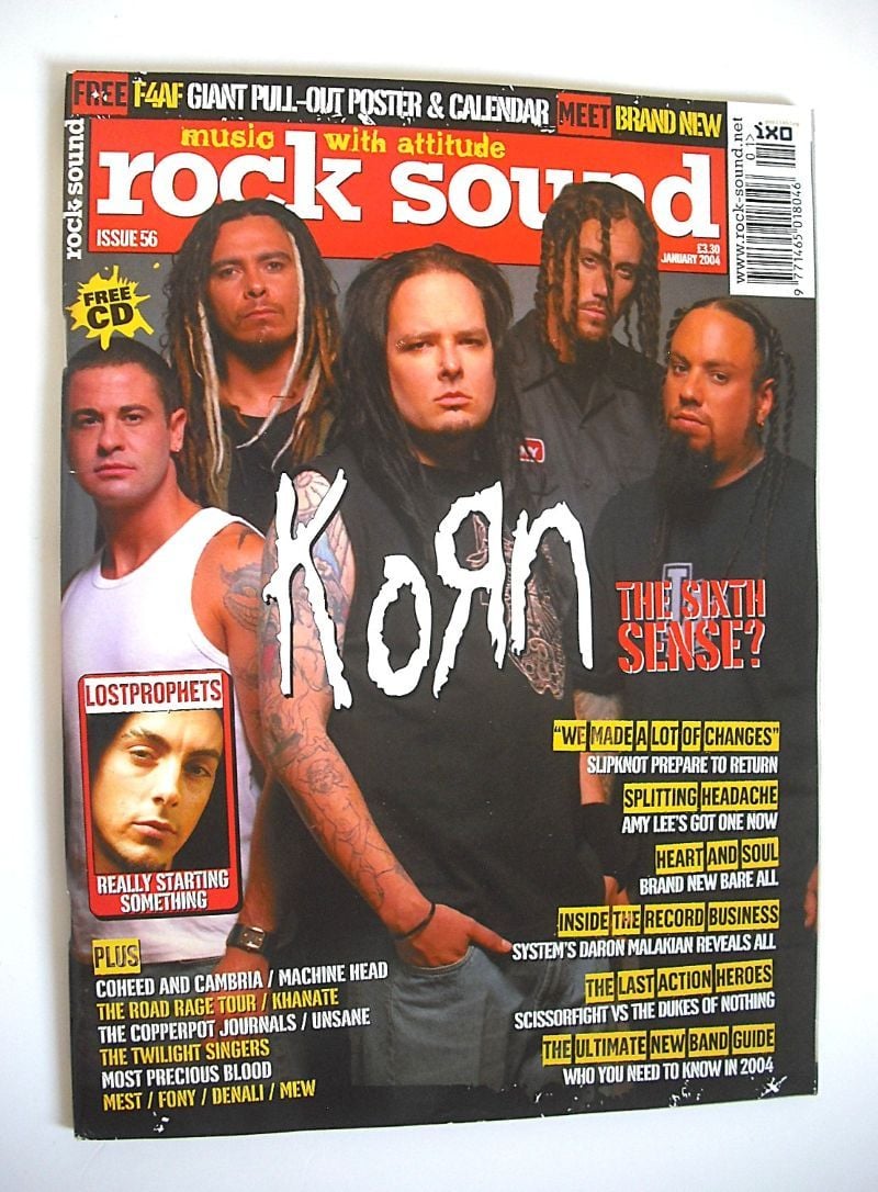 <!--2004-01-->Rock Sound magazine - Korn cover (January 2004)