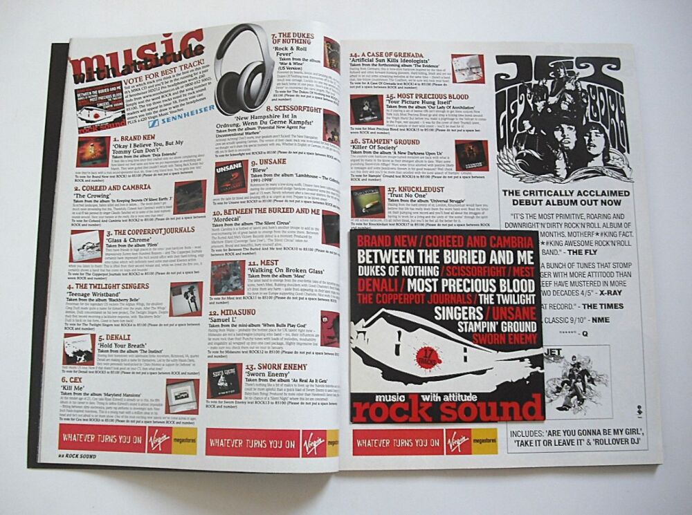 Rock Sound magazine - Korn cover (January 2004)