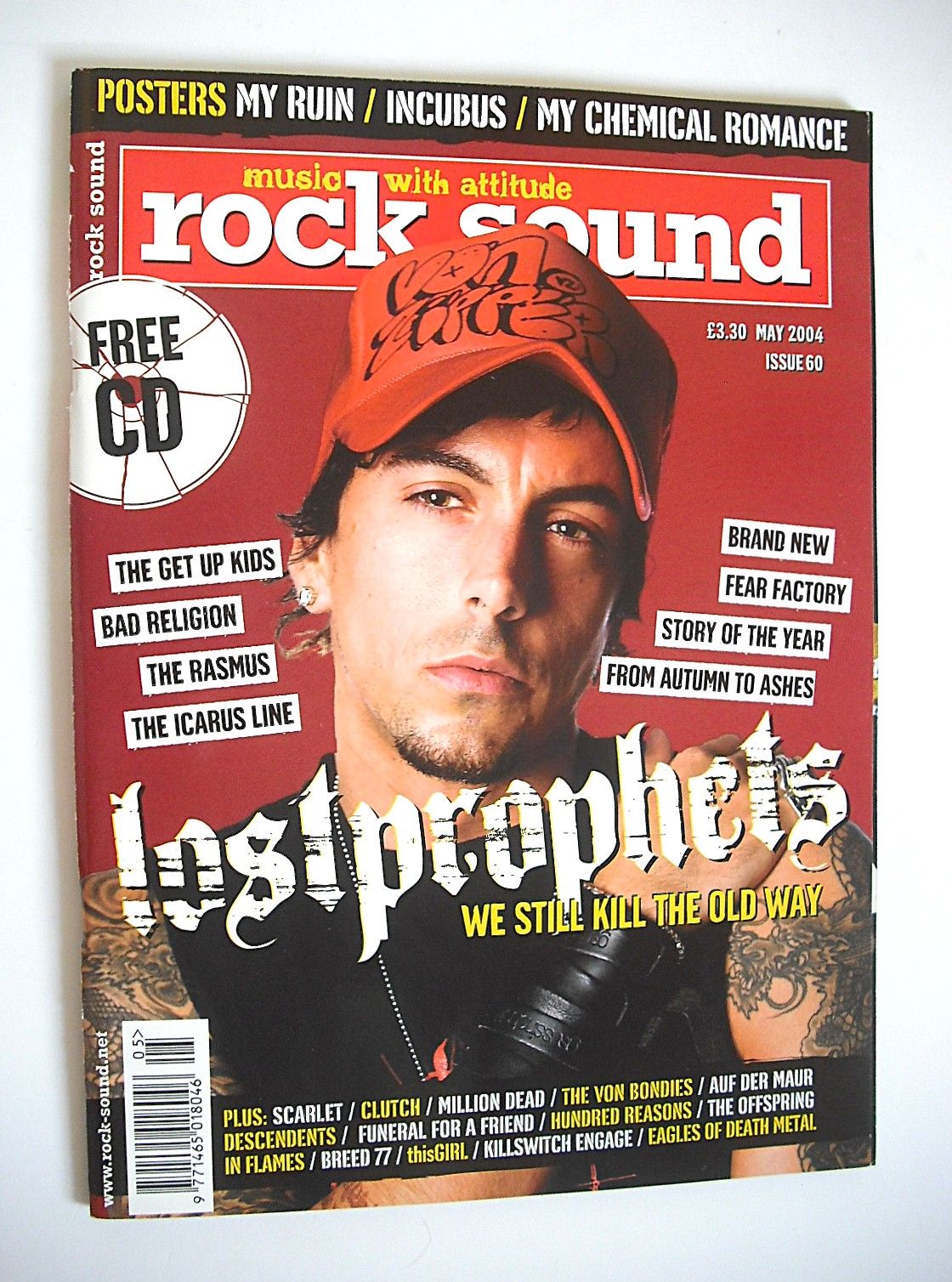 <!--2004-05-->Rock Sound magazine - Ian Watkins cover (May 2004)