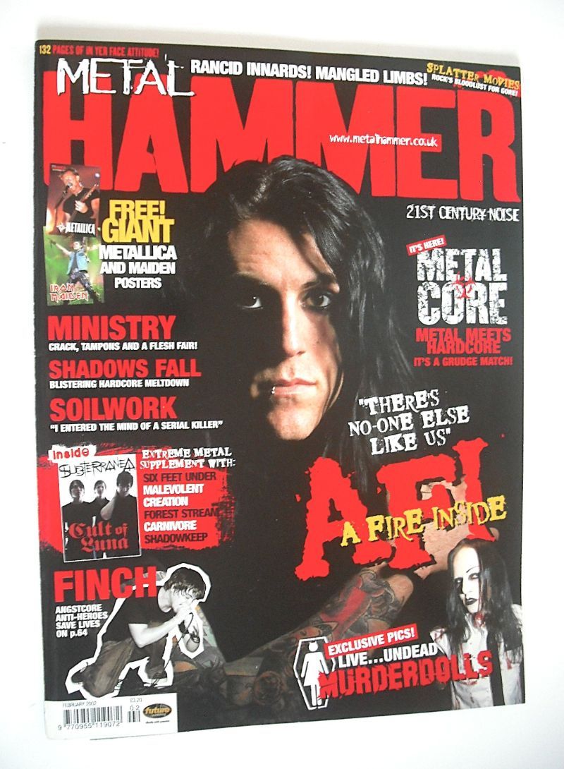 <!--2002-02-->Metal Hammer magazine - Davey Havok cover (February 2002)