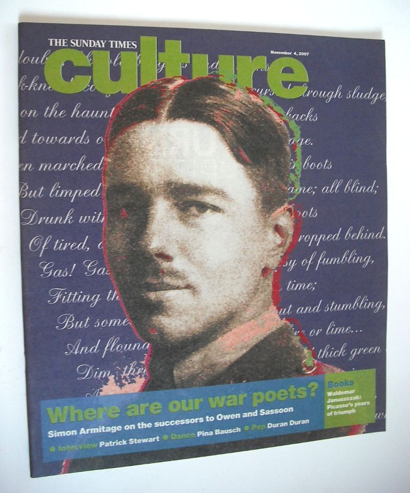 <!--2007-11-04-->Culture magazine - Where Are Our War Poets? cover (4 Novem