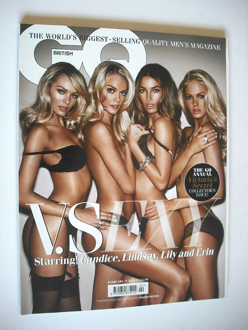 British GQ magazine - February 2011 - Victoria's Secret Models cover