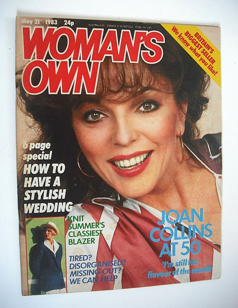Woman's Own magazine - 21 May 1983 - Joan Collins cover