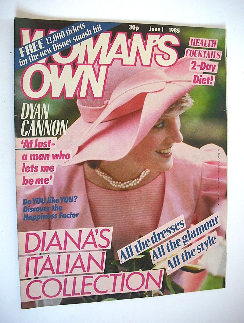 Woman's Own magazine - 1 June 1985 - Princess Diana cover